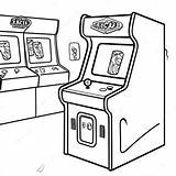 Retro 80s Arcade Game Coloring Page 73745 58392 sketch template