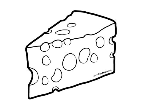 Cheese Blackline Illustration #cheese