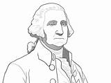 Presidential Coloring George Washington  Page sketch template