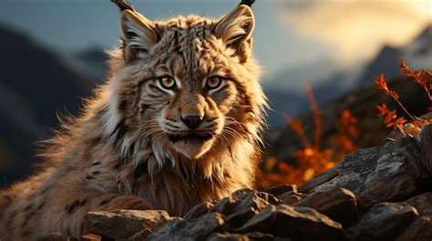 Premium AI Image | lynx animal white fur predator nature forest wildlife