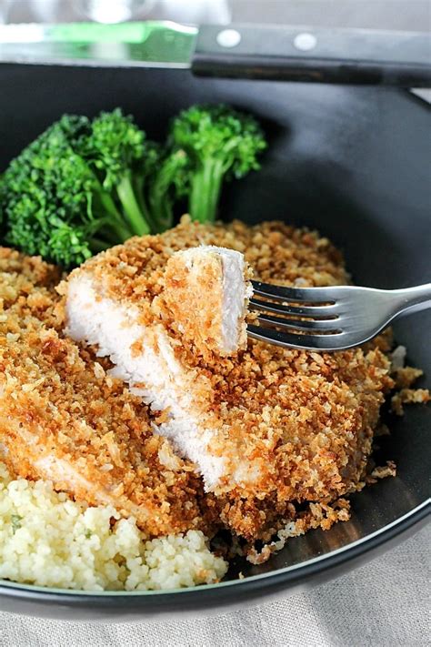 Crispy Baked Breaded Pork Chops - Yummy Healthy Easy