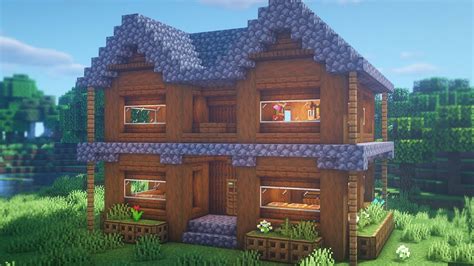 Minecraft: How to Build a Spruce House | Easy Survival Base Tutorial ...