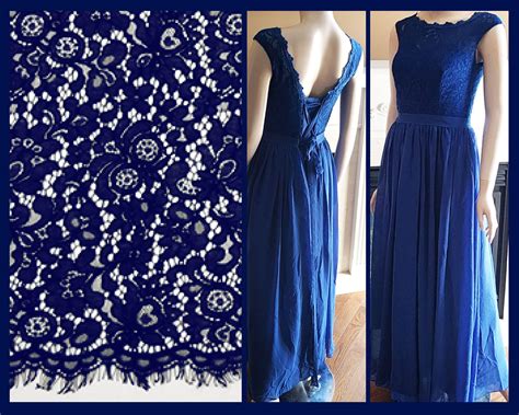 Long Blue Bridesmaid Dress Royal Blue Bridesmaid Dress Lace - Etsy Canada