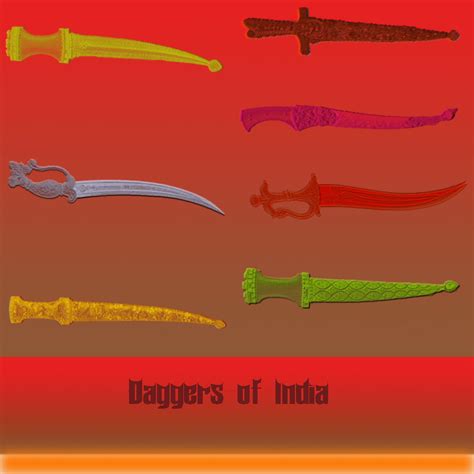Daggers of India Photoshop Brushes by Urceola on DeviantArt