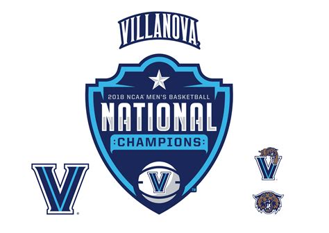 Villanova Wildcats: 2018 Men's Basketball National Champions Logo - Giant Officially Licensed ...