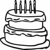 Birthday cake coloring Pages To Download And Print For Free sketch template