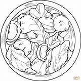 Lettuce Salad coloring Page  Free Printable Coloring Pages sketch template