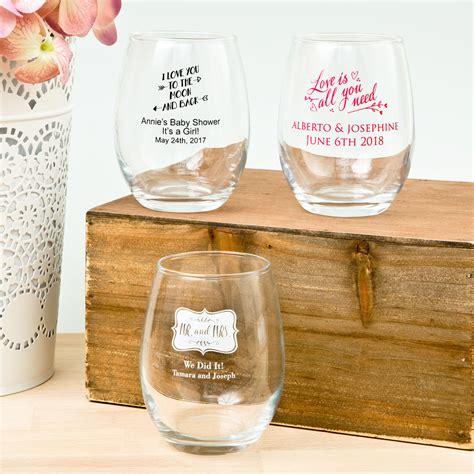 Personalized Stemless Wine Glasses | Print Canada Store