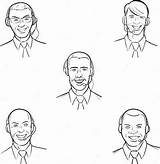 Whiteboard Drawing  Smiling Call Center Employees Stock Vector sketch template