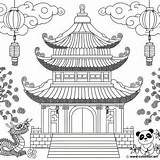Coloriage Pour Maternelle Sur Le Thème chinois à Télécharger Ou  sketch template