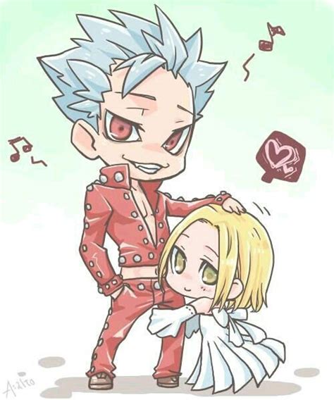 Ban x Elaine (BanLaine) | Seven deadly sins anime, Anime chibi, Blue ...