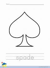 Spade Coloring Worksheet – The Learning Site sketch template
