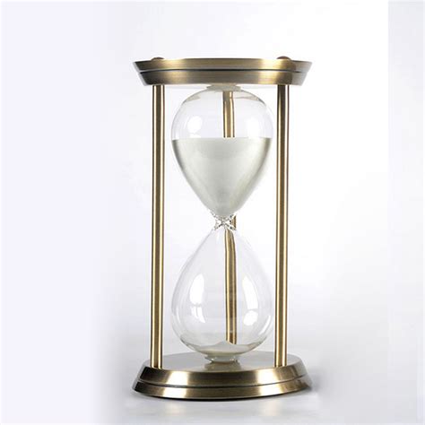 Metal Hourglass Timer Decoration Creative Birthday Business Gift Gold 15 Minutes – Alexnld.com