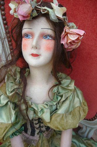 RARE Antique French Boudoir Doll Natacha Rambova Silk Corset Natural ...