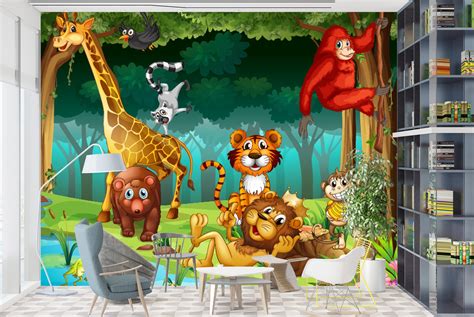 King of the Jungle Wallpaper Wall Mural