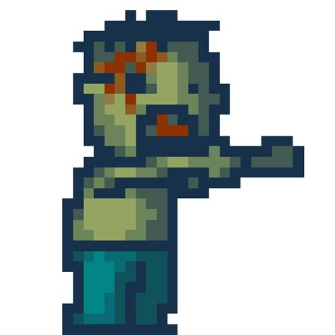 Pixel art Zombie - Pixel Art