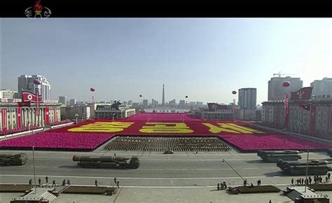 Images from military parade show rare glimpse of North Korean nuclear ...