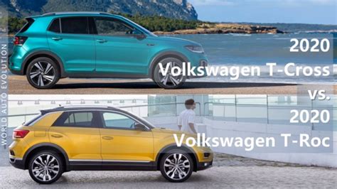 2020 Volkswagen T-Cross vs T-Roc (technical comparison) - YouTube