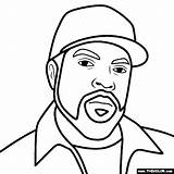 Ice Cube Rapper Coloring Pages sketch template