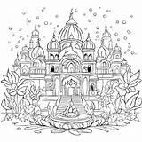 Download Indian Palace Coloring Page pages Online  Creative sketch template
