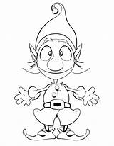 Elf Coloring Pages Printable sketch template