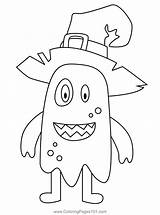 Halloween Monsters Coloring Pages sketch template