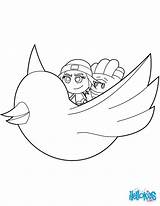 Twitter Logo Coloring Pages sketch template