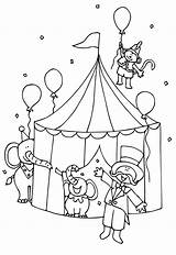 Preschool Circus Coloring Pages sketch template