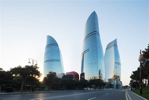 Baku Flame Towers in Azerbaijan