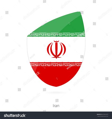 Flag Iran Vector Illustration Stock Vector (Royalty Free) 457941673 ...