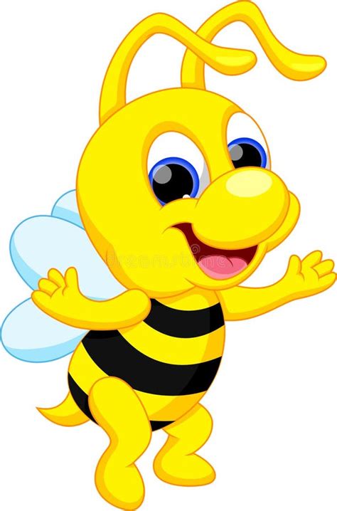 Funny Bee Cartoon Stock Illustration - Image: 39175309