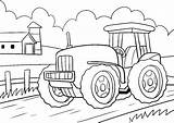 Bauernhof Traktor Ausmalbilder Malvorlagen Trecker Feld Tractor Boyama  sketch template