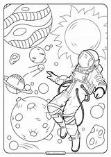 Printable Space Coloring Pages sketch template