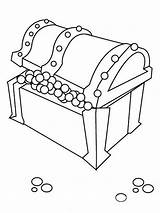 Open Treasure Chest Coloring Page  Coloring Nation sketch template