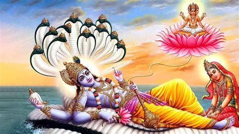 Lord Vishnu On Snake | भगवान विष्णु और सांप | Lord Vishnu Ka Saap