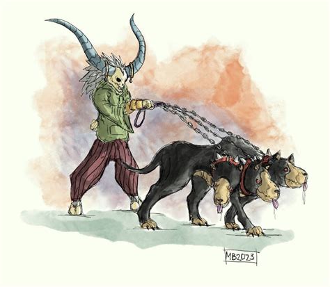 Hades and Cerberus by cosmichael on DeviantArt