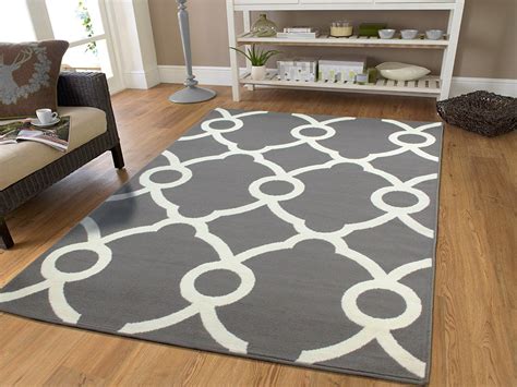 Ctemporary Dining Room Rugs for Under the Table Gray Area Rugs 5 by 7 Living Room Rugs 5x8 ...