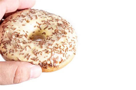 Vanilla Donut in the hand - Creative Commons Bilder
