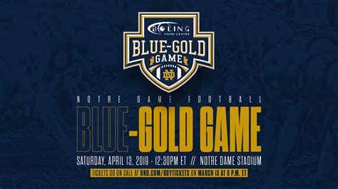 Tickets For 90th Annual Blue-Gold Game Are On Sale – Notre Dame Fighting Irish – Official ...