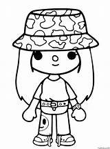 Toca Boca Coloring Page For Girls » Turkau sketch template