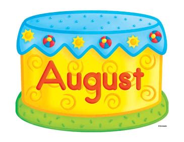 August Birthday Cake Clip Art | Printable Clip Art and Images