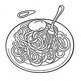 Spaghetti Coloring Page  Pagescom sketch template