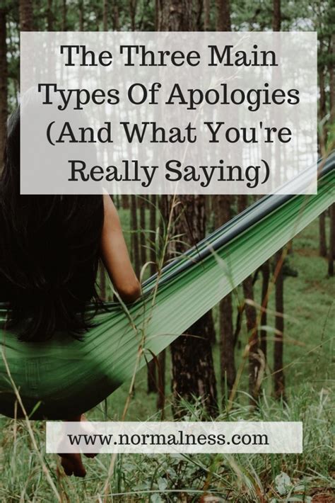 The Three Main Types Of Apologies (And What You're Really Saying) - Normal Ness