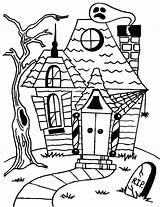 Haunted House Coloring Pages Printables At GetColoringscom  Free sketch template