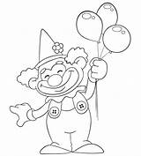 Printable Clown Coloring Pages 2025 sketch template