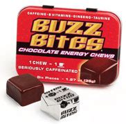 Caffeine in Buzz Bites Chocolate Chews