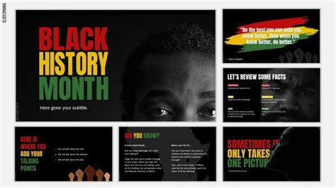 Black History Month slides presentation theme. - SlidesMania