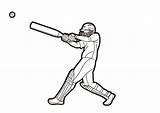 Cricket Game Coloring Pages sketch template
