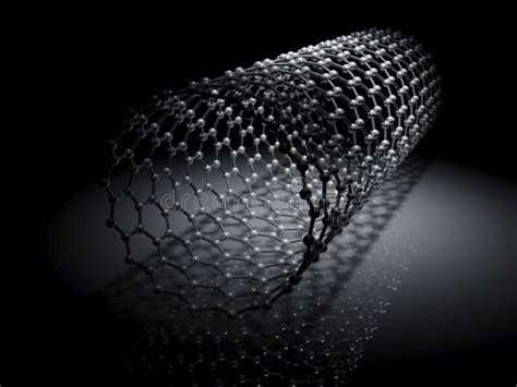 Carbon Nanotubes Molecular 3d Structure Stock Illustration ...