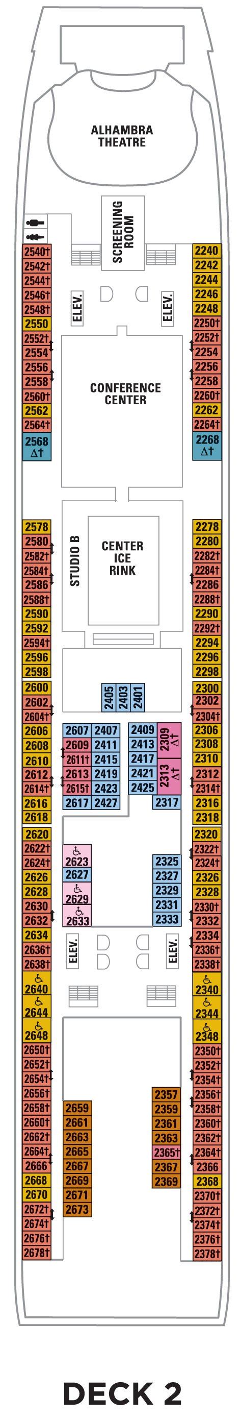 Deck 2 - Independence of the Seas Deck Plans | Royal Caribbean Blog